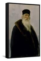 Portrait of Vladimir Vasil'Evich Stasov (1824-1906) 1900-Ilya Efimovich Repin-Framed Stretched Canvas