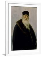 Portrait of Vladimir Vasil'Evich Stasov (1824-1906) 1900-Ilya Efimovich Repin-Framed Giclee Print