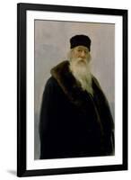 Portrait of Vladimir Vasil'Evich Stasov (1824-1906) 1900-Ilya Efimovich Repin-Framed Giclee Print