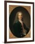 Portrait of Voltaire after 1718-Nicholas De Largilliere-Framed Giclee Print