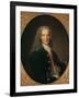 Portrait of Voltaire after 1718-Nicholas De Largilliere-Framed Giclee Print