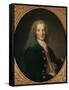 Portrait of Voltaire after 1718-Nicholas De Largilliere-Framed Stretched Canvas