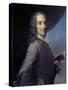 Portrait of Voltaire after Maurice Quentin De La Tour-null-Stretched Canvas
