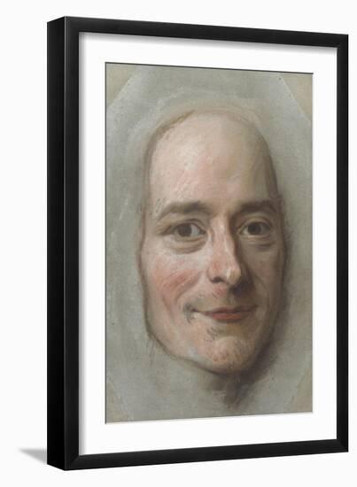 Portrait of Voltaire, c.1750-Maurice Quentin de la Tour-Framed Giclee Print