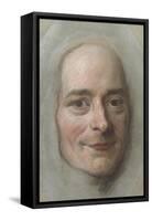 Portrait of Voltaire, c.1750-Maurice Quentin de la Tour-Framed Stretched Canvas