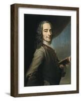 Portrait of Voltaire-null-Framed Art Print