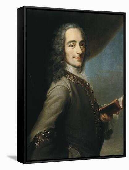 Portrait of Voltaire-null-Framed Stretched Canvas