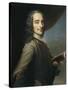 Portrait of Voltaire-null-Stretched Canvas