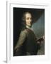 Portrait of Voltaire-null-Framed Art Print