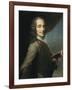 Portrait of Voltaire-null-Framed Art Print