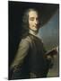 Portrait of Voltaire-null-Mounted Art Print