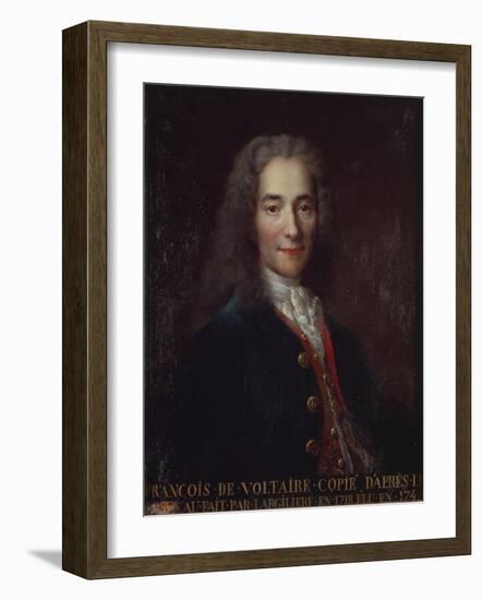 Portrait of Voltaire-Catherine Lusurier-Framed Giclee Print