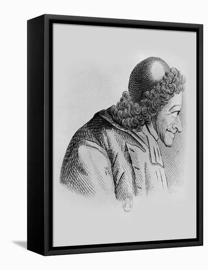 Portrait of Voltaire-Jean Huber-Framed Stretched Canvas