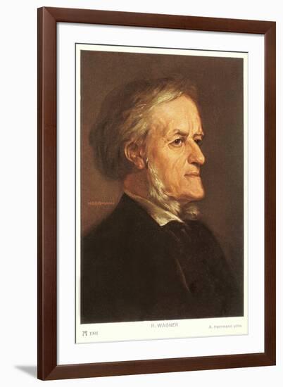 Portrait of Wagner-null-Framed Art Print