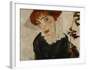 Portrait of Wally, 1912-Egon Schiele-Framed Giclee Print