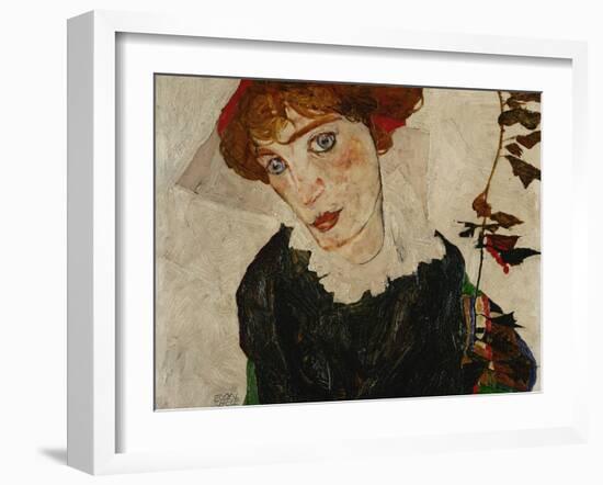 Portrait of Wally, 1912-Egon Schiele-Framed Giclee Print