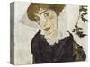 Portrait of Wally Neuzil-Egon Schiele-Stretched Canvas