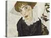 Portrait of Wally Neuzil-Egon Schiele-Stretched Canvas