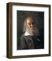 Portrait Of Walt Whitman-Thomas Cowperthwait Eakins-Framed Premium Giclee Print