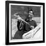 Portrait of Walter Bonatti Smiling with a Climbing Pickaxe in His Hands-Sergio del Grande-Framed Giclee Print