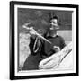 Portrait of Walter Bonatti Smiling with a Climbing Pickaxe in His Hands-Sergio del Grande-Framed Giclee Print