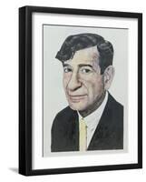 Portrait of Walter Matthau, illustration for 'The Daily Mirror Colour Supplement', 1964-Barry Fantoni-Framed Giclee Print