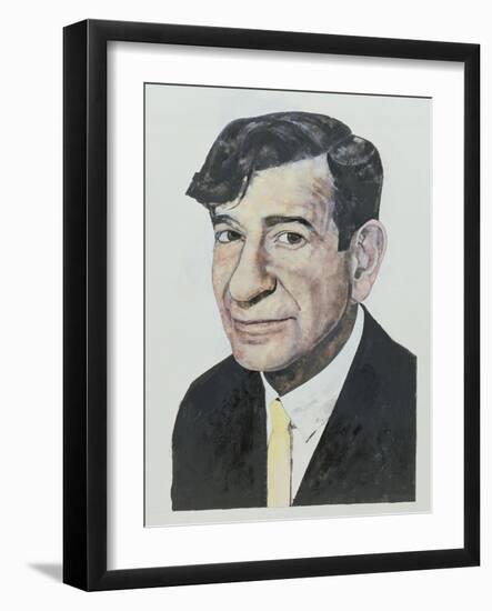 Portrait of Walter Matthau, illustration for 'The Daily Mirror Colour Supplement', 1964-Barry Fantoni-Framed Giclee Print