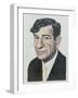 Portrait of Walter Matthau, illustration for 'The Daily Mirror Colour Supplement', 1964-Barry Fantoni-Framed Giclee Print