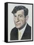 Portrait of Walter Matthau, illustration for 'The Daily Mirror Colour Supplement', 1964-Barry Fantoni-Framed Stretched Canvas