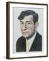 Portrait of Walter Matthau, illustration for 'The Daily Mirror Colour Supplement', 1964-Barry Fantoni-Framed Giclee Print