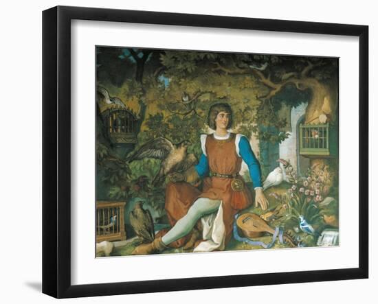 Portrait of Walther Von Der Vogelweide, from the Tannhauser Saga-Eduard Ille-Framed Giclee Print