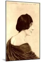 Portrait of Wanda Landowska (1879-195), 1917-Emil Orlik-Mounted Giclee Print