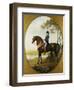 Portrait of Warren Hastings, on His Celebrated Arabian, Wearing a Blue Coat and Grey Breeches-George Stubbs-Framed Premium Giclee Print