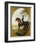 Portrait of Warren Hastings, on His Celebrated Arabian, Wearing a Blue Coat and Grey Breeches-George Stubbs-Framed Premium Giclee Print