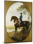 Portrait of Warren Hastings, on His Celebrated Arabian, Wearing a Blue Coat and Grey Breeches-George Stubbs-Mounted Premium Giclee Print