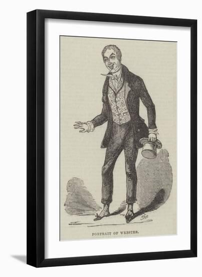 Portrait of Webster-null-Framed Giclee Print