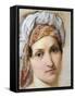 Portrait of Wife Vincenza Scaccia-Francesco Hayez-Framed Stretched Canvas
