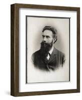 Portrait of Wilhelm Conrad Roentgen or Rontgen (1845-1923), German physicist-French Photographer-Framed Giclee Print