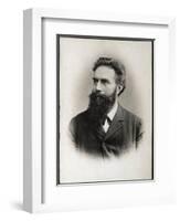 Portrait of Wilhelm Conrad Roentgen or Rontgen (1845-1923), German physicist-French Photographer-Framed Giclee Print