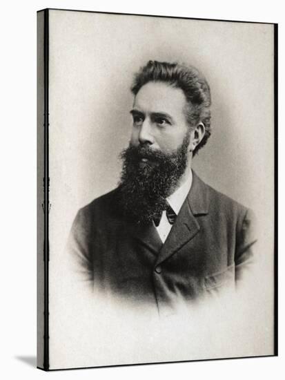 Portrait of Wilhelm Conrad Roentgen or Rontgen (1845-1923), German physicist-French Photographer-Stretched Canvas