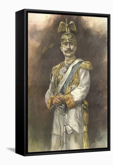 Portrait of Wilhelm Ii, German Emperor-Stefano Bianchetti-Framed Stretched Canvas