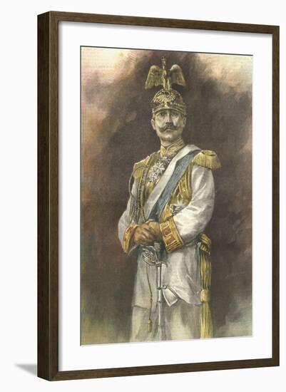 Portrait of Wilhelm Ii, German Emperor-Stefano Bianchetti-Framed Giclee Print