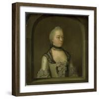 Portrait of Wilhelmina Hillegonda Schuyt, Wife of Joachim Rendorp-Tibout Regters-Framed Art Print