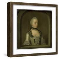 Portrait of Wilhelmina Hillegonda Schuyt, Wife of Joachim Rendorp-Tibout Regters-Framed Art Print