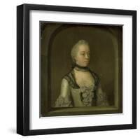 Portrait of Wilhelmina Hillegonda Schuyt, Wife of Joachim Rendorp-Tibout Regters-Framed Art Print