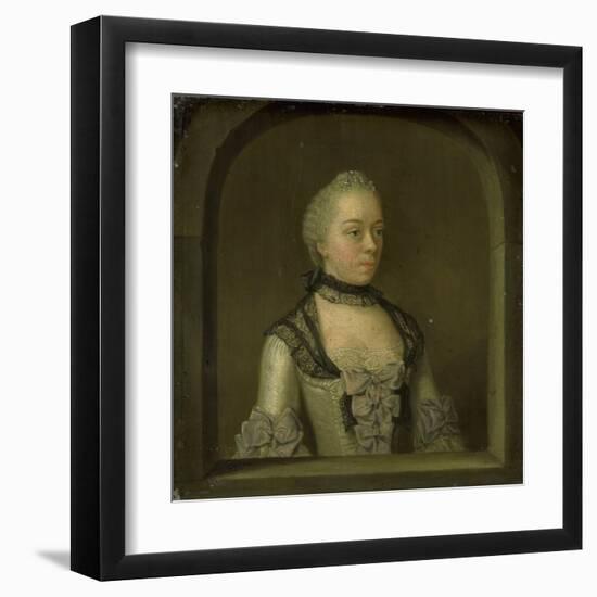 Portrait of Wilhelmina Hillegonda Schuyt, Wife of Joachim Rendorp-Tibout Regters-Framed Art Print