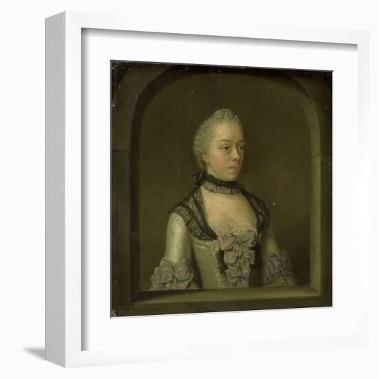 Portrait of Wilhelmina Hillegonda Schuyt, Wife of Joachim Rendorp-Tibout Regters-Framed Art Print