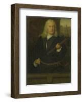 Portrait of Willem Van Outhoorn, Governor General of the Dutch East Indies-David van der Plas-Framed Art Print