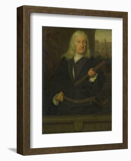 Portrait of Willem Van Outhoorn, Governor General of the Dutch East Indies-David van der Plas-Framed Art Print