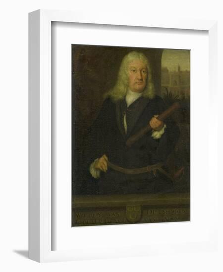 Portrait of Willem Van Outhoorn, Governor General of the Dutch East Indies-David van der Plas-Framed Art Print